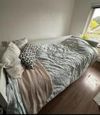 Tweepersoons uitklapbare bed, Ophalen, Verstelbaar, Wit, Boho