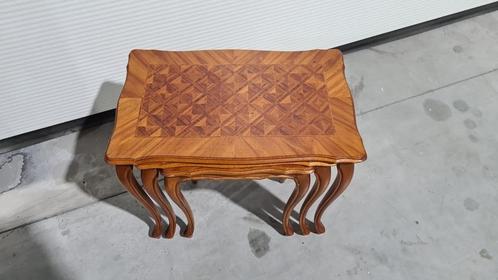 Nesting tables, mimiset, marqeutterie blad,, Huis en Inrichting, Woonaccessoires | Overige, Zo goed als nieuw, Ophalen
