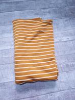 gestreepte dikke tricot stof geel-wit lap stretch, Ophalen, 120 cm of meer, Geel, Nieuw