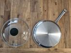 WMF koekenpan RVS 28cm, Ophalen of Verzenden, Zo goed als nieuw, Rvs, Keramische plaat