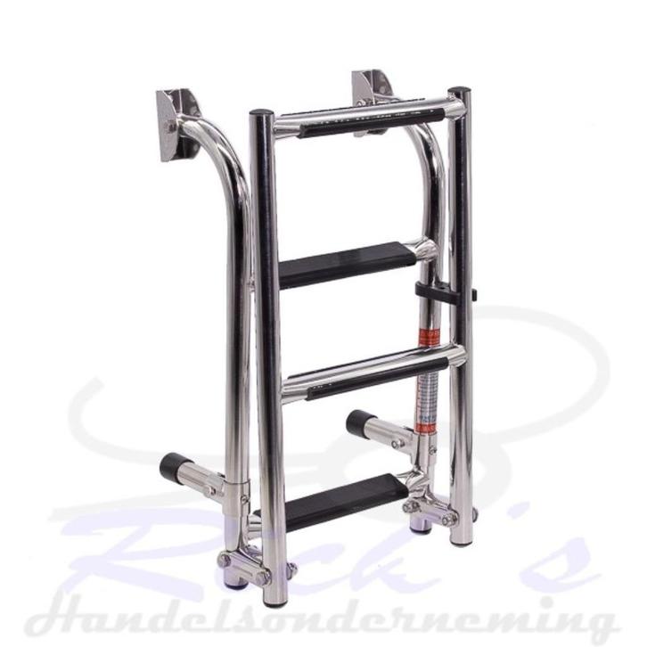 Zwemtrap RVS 316 – Spiegelmontage – opklapbaar 4 treden, Watersport en Boten, Accessoires en Onderhoud, Nieuw, Overige typen, Verzenden