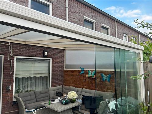Moderne en ruime veranda – inc. LED-verlichting+schuifwanden, Tuin en Terras, Overkappingen, Zo goed als nieuw, Veranda, Ophalen