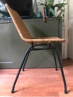 4 st vintage rotan Noordwolde stoelen Dirk van Sliedregt, Ophalen, Zwart, Vintage, Zo goed als nieuw