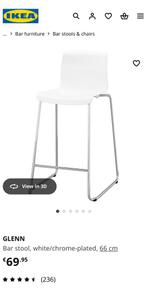 2 Bar stool GLENN, black, Huis en Inrichting, Barkrukken, 2 krukken, Ophalen, Zo goed als nieuw