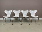 4 Fritz Hansen vlinderstoelen 7 series door Arne Jacobsen, Ophalen, Gebruikt, Wit, Vier