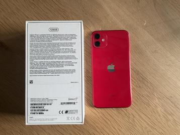 iPhone 11 Rood 128GB - 80% Batterij beschikbaar voor biedingen