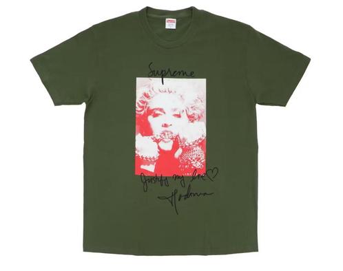 Supreme Madonna tee olive medium, Kleding | Heren, T-shirts, Nieuw, Maat 48/50 (M), Groen, Ophalen of Verzenden