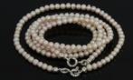 Fraai parel set ketting armband 14k gouden slot dames retro, Voordeelsieraden, Ophalen of Verzenden, Zo goed als nieuw, Met edelsteen