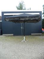 Vierkante parasol 280 x 280 cm met zwart doek, Ophalen, Gebruikt, Stokparasol