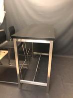 Bartafel met 2 stoelen, Huis en Inrichting, Barkrukken, Ophalen, Gebruikt, 60 tot 90 cm, Metaal