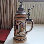 Oude Bierpul met Deksel - 32cm, Antiek en Kunst, Antiek | Keramiek en Aardewerk, Ophalen