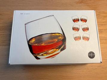 Whisky tuimel glazen 6 stuks. by sagaform nieuw in doos beschikbaar voor biedingen