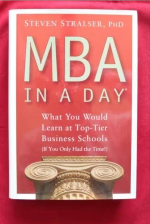 MBA in a day - Steven Straliser, Boeken, Psychologie, Zo goed als nieuw, Ophalen of Verzenden