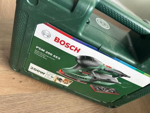 Bosch Multi schuurmachine PSM 200 AES, Doe-het-zelf en Verbouw, Gereedschap | Schuurmachines, Zo goed als nieuw, Vlakschuurmachine
