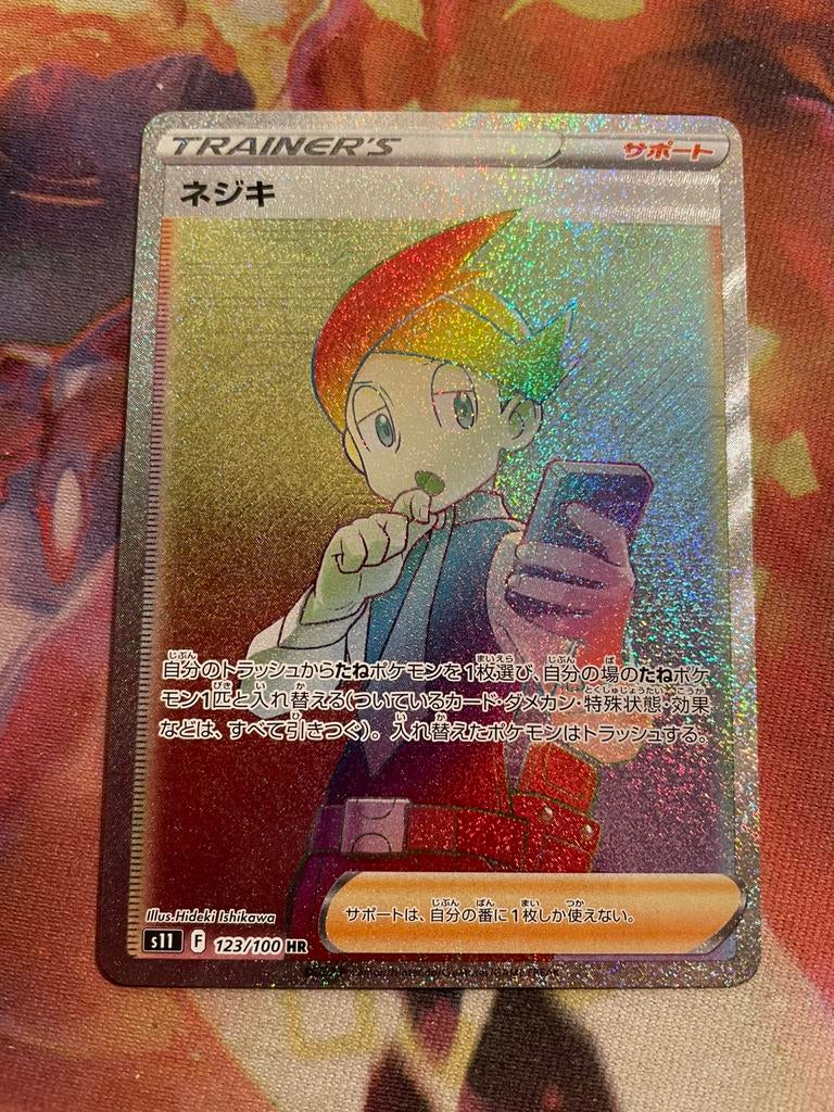 Pokemon Japanese THORNTON Secret Rare 123/100 (s11), Verzenden, Zo goed als nieuw, Losse kaart, Foil