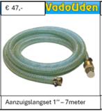 aanzuigslang set 1'' - 7 meter, Ophalen of Verzenden, Nieuw, Handmatig, Overige typen
