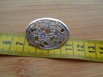 zilveren vintage bloemen broche [132], Verzenden, Minder dan 4 cm, Zo goed als nieuw, Zilver