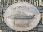 Koperen plaat van Lent shipbuilders Enterprise 4, Antiek en Kunst, Ophalen, Koper