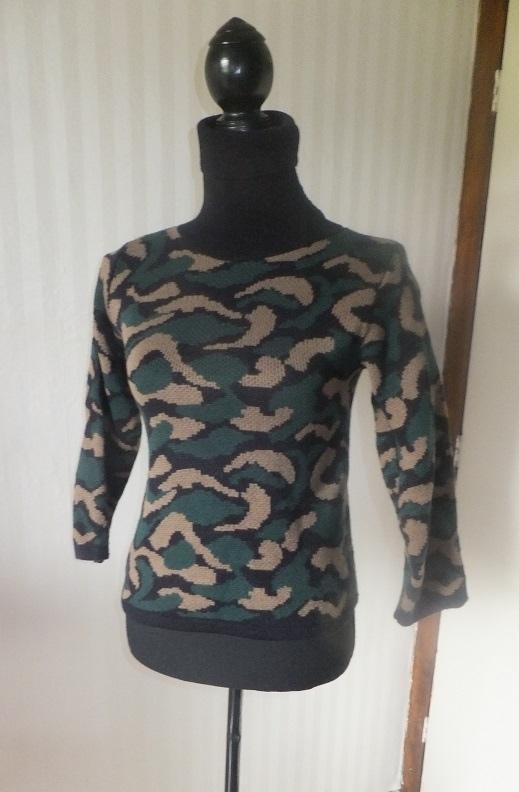 Stoere leger camouflage coltrui lekker warm. Xs 34. Nieuw, Kleding | Dames, Truien en Vesten, Nieuw, Maat 34 (XS) of kleiner, Groen