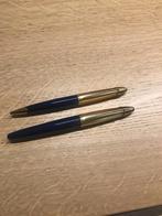 Waterman Edson Vulpen + Ballpoint + Lederen Pouch, Verzamelen, Pennenverzamelingen, Ophalen of Verzenden, Zo goed als nieuw, Vulpen