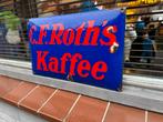 Emaille Reclamebord C.F. Roth's Kaffee, Ophalen of Verzenden