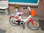 Meisjesfiets 16 inch met mandje voor op nette fiets, Ophalen of Verzenden, Zo goed als nieuw