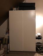 Ikea Pax 2 x 75 cm Kledingkast 150x236 CM Wit + Lades Kast, Gebruikt, 200 cm of meer, Ophalen of Verzenden, 200 cm of meer