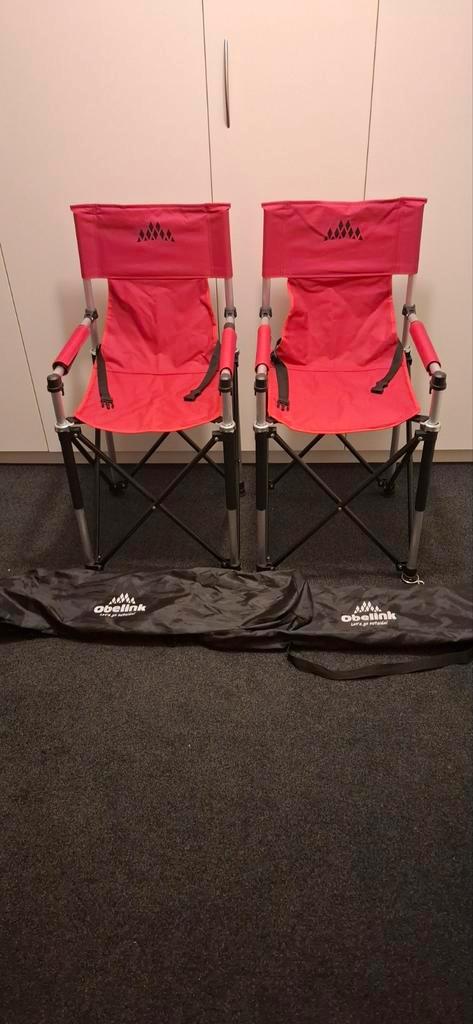 Twee compact kinderstoel Obelink - Zo goed als nieuw!, Caravans en Kamperen, Kampeermeubelen, Zo goed als nieuw, Campingstoel