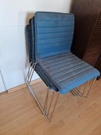 GRATIS 4 stoelen, Ophalen, Gebruikt, Blauw, Vier