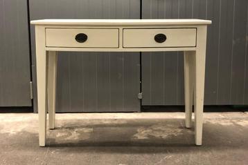 Houten dressoir/make-up tafel (wit) beschikbaar voor biedingen