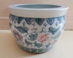 Pion roos chinese bloempot D=20cm groen roze 1 stuk, Ophalen of Verzenden