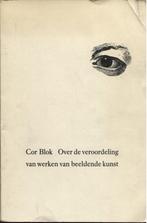 Cor Blok Over de veroordeling van werken van beeldende kunst, Boeken, Kunst en Cultuur | Beeldend, Nieuw, Cor Blok, Ophalen of Verzenden