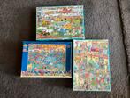 3 oude jan van haasteren puzzel, Ophalen of Verzenden, Gebruikt, Legpuzzel