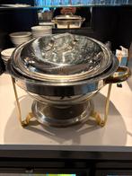 Mooie ronde chafing dish, Ophalen of Verzenden, Gebruikt