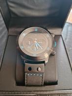 Limited edition Alpha sierra heren horloge zwart blauw, Zwart, Nieuw, Android, Ophalen