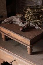 Stoere etagère van mooi verweerd, sober hout, bajot, Huis en Inrichting, Www.jufbrocante.nl, Www.jufbrocante.nl, Nieuw, Ophalen of Verzenden