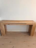 Sidetable goossens hout 1,80 bij 0,30, Ophalen, Zo goed als nieuw, 150 tot 200 cm, 25 tot 50 cm