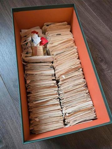 Verzameling suikerzakjes jaren 30 - jaren 60 beschikbaar voor biedingen