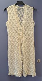 Donna Due Venducci lange kanten gilet vestje kimono XL 49111, ., Wit, Maat 46/48 (XL) of groter, Ophalen of Verzenden