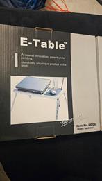 2 Stuks E-Table - Handige Laptoptafel, Computers en Software, Laptoptafels, Ophalen of Verzenden, Nieuw, In hoogte verstelbaar