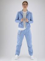 Stoere High Use lichtblauwe broek, D40, Maat 38/40 (M), Ophalen of Verzenden, Lang, Gedragen