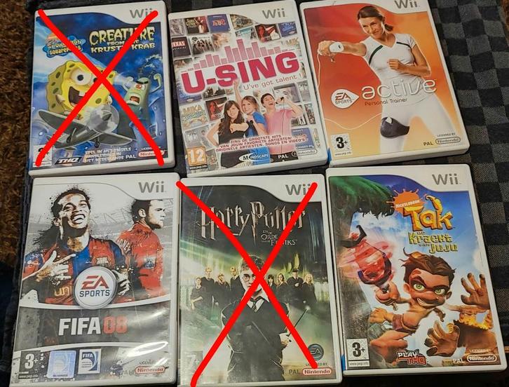 Meerdere WII spellen, Spelcomputers en Games, Games | Nintendo Wii, Zo goed als nieuw, Sport, 1 speler, Vanaf 3 jaar, Ophalen of Verzenden