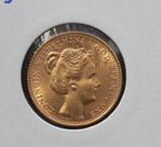 Prachtig gouden tientje 1898 - 10 gulden 1898 - met punt, Verzenden, Zilver, Koningin Wilhelmina, Losse munt