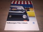 Folder Volkswagen Polo 3-deura 1987, Ophalen of Verzenden, Zo goed als nieuw, Volkswagen