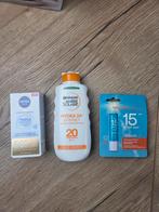 Zonneproducten Set - Nivea, Garnier, Lip Balm, Gehele gezicht, Wit, Nieuw, Ophalen of Verzenden