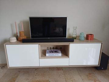 Tv meubel wit/hout - goede staat!