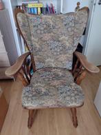 Vintage jaren 60/70 fauteuil, Minder dan 75 cm, Gebruikt, Hout, 50 tot 75 cm