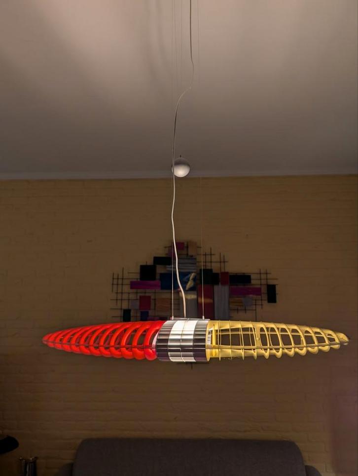 Luceplan titania design lamp jaren 80, Huis en Inrichting, Lampen | Hanglampen, Minder dan 50 cm, Ophalen of Verzenden