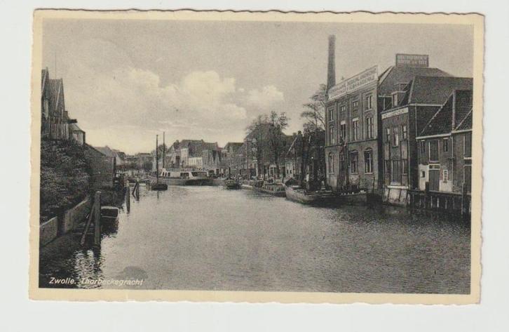 A 05 Zwolle. Thorbeckegracht, Verzamelen, Ansichtkaarten | Nederland, Gelopen, Overijssel, Ophalen of Verzenden