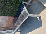 Gratis af te halen grote tuintafel plek voor 6 stoelen, Tuin en Terras, Ophalen, Zo goed als nieuw, Rechthoekig, Aluminium